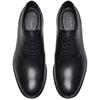 CLARKS  MENS  SHOE - BLACK LEATHER